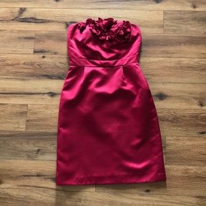 Antonio Melani Red Strapless Dress